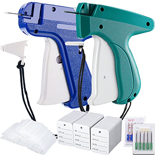 Honoson 1112 Pcs 2 Price Tagging Gun for Clothing, Blue, Green - color: Blue, Green