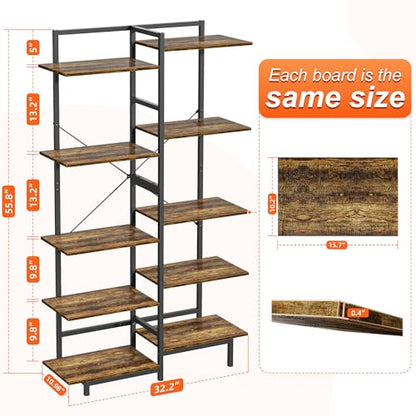 Aquzee 5 Tier Purse Shelf, Purse Organizer for Closet - color: Brown