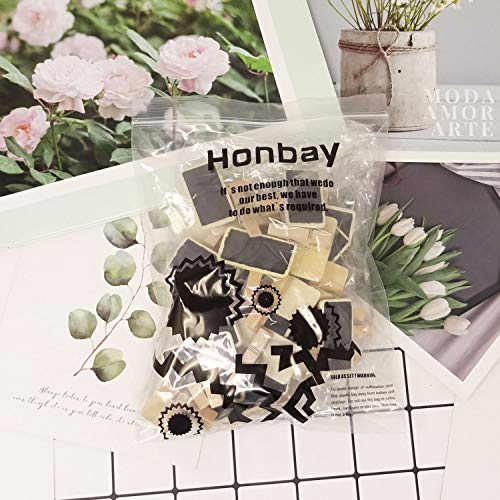 Honbay 30PCS Wooden Mini Rectangle Chalk Board Clips Message Chalk Board Signs for Home Note Taking