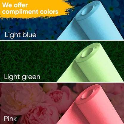 18" x 1200" (100 ft) Light Green Kraft Paper (Case of 16 Rolls), Made in USA - color: Light Green, style: Bulk Case - 1 Color