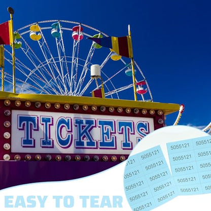 Kosiz 25 Bid 504 Raffle Ticket Sheets Chinese Auction Tickets, Light Blue - color: Light Blue, size: 25 Bid