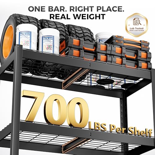 CAMMOO 3500LBS Storage Shelves, 5 Tier Wire Shelf 36" W x 16" D x 72" H - size: 36"W x 16"D x 72"H