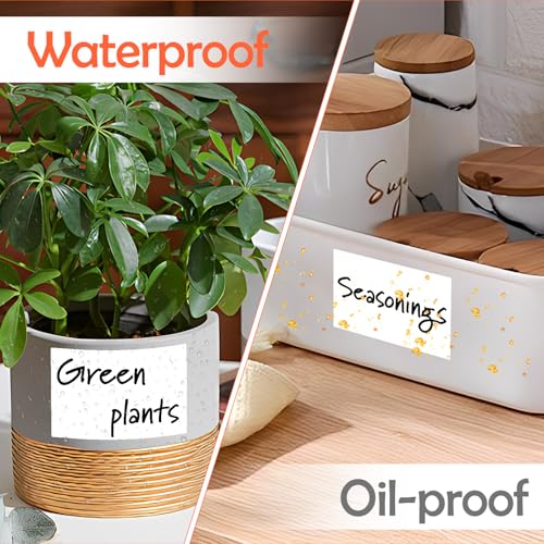 Homrelaxy 180 Pcs 4"x6" Large Labels for Storage Bins, Removable Tote Label - color: White