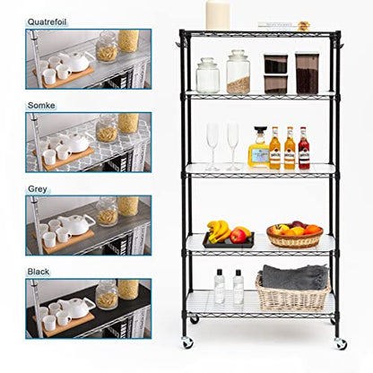 BRIAN & DANY Wire Shelf Liner Set of 10, 13.4" X 23.2", Transparent - size: 13.4" x 23.2"