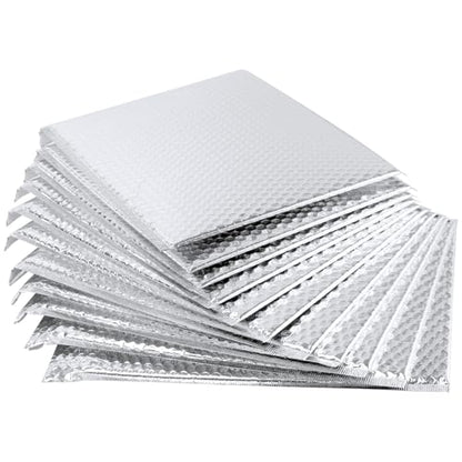 30 PCS 11.4 x 14 Inch Bubble Mailers, Silver Padded Mailing Envelopes, Practical Self Seal Aluminum Film Shipping Envelopes for Packing, Mailing - color: Silver