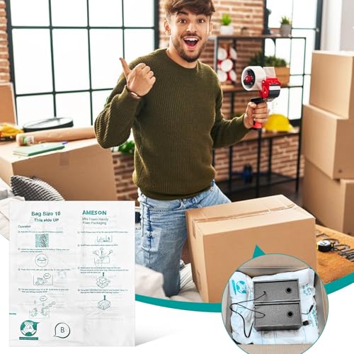 8 Pack 16"x14" Foam Bags For Shipping, Instant Pack Quick Expanding Foam Packaging Bags, Packing, Mailing and Shipping Solutions - size: 8PCS 16"x14"