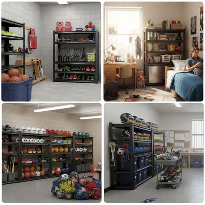 REIBII 5 Tier Garage Shelving for Garage, Adjustable Metal Shelving - size: 72" H x 36" W x 16" D