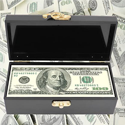 Black Acrylic Lockable Cash Box, Money Holder, Cash Organizer, Single Row Currency Tray, Money Storage Box - color: Black
