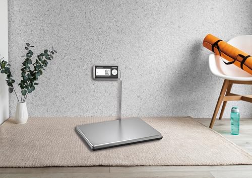 Shipping Scales 440lbs x 1.76oz Stainless Steel Large Platform,Small Business,Superlight High Accurate Postal Scales for Shipping Packages,Post Offices,Luggage Scale Battery and Adapter
