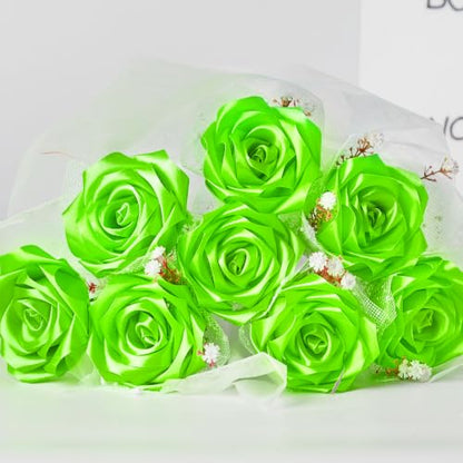 Mauproy Lime Green Satin Ribbon, 1-1/2 Inch, 50 Yards - color: Lime Green