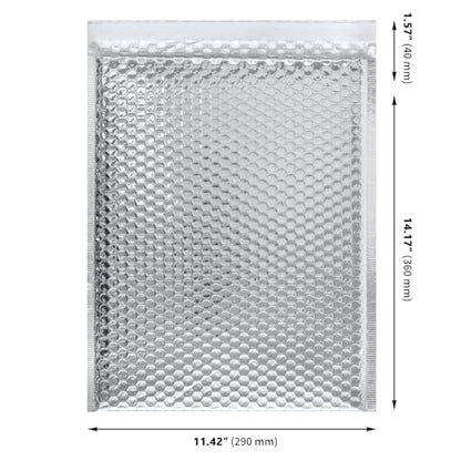 30 PCS 11.4 x 14 Inch Bubble Mailers, Silver Padded Mailing Envelopes, Practical Self Seal Aluminum Film Shipping Envelopes for Packing, Mailing - color: Silver