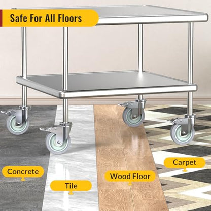 HOLKIE Caster Wheels Locking 5 Inch Expanding Stem Casters, Threaded Swivel Casters Set of 4 Heavy Duty Castors, Fit 1", 1-1/4", 1-2/5",1-1/2", 1-5/8" ID Stainless Steel Table, Cart, Furniture Legs - style: 5 Inch