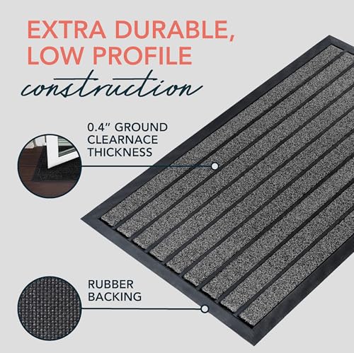 ubdyo Extra Durable Door Mat Outside Entrance (32" x 20", Bright Grey) - color: Bright Grey, size: 32'' x 20'' (Rectangular)