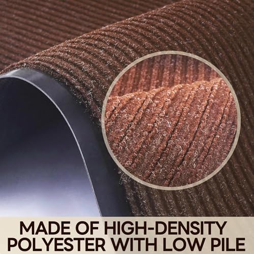 uyoyous Front Door Mat 3' X 10' Commercial Floor Mats Doormats Brown - color: Brown