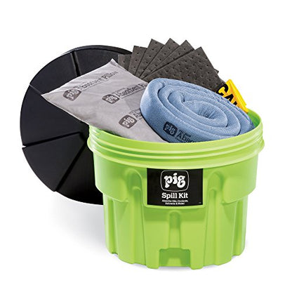 PIG Spill Kit in 20-Gallon High-Visibility Container | 12 Gallon Absorbency | KIT264