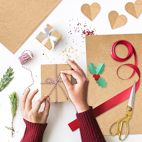 NEBURORA 60 Sheets Kraft Tissue Paper Set Brown Gift Wrap Paper(Kraft) - color: Kraft