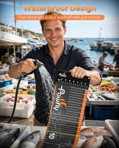 Pawfly 53in Fish Ruler, Waterproof Fish Measuring Tape