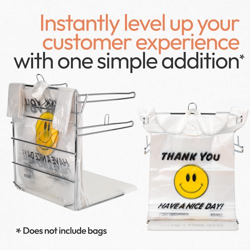Grocery Bag Holder, 2-Pack Plastic Bag Holder Stand