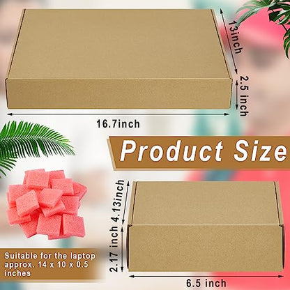 Gueevin 2 Set Laptop Shipping Box with Foam Protection Computer Mailing Box