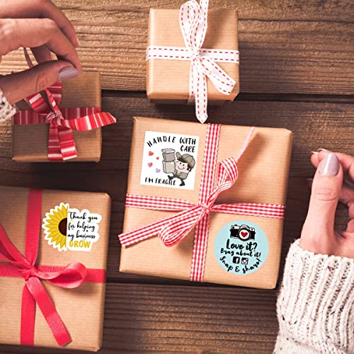 Wailozco Handle with Care Stickers,500 Labels Per Roll - color: Handle With Care