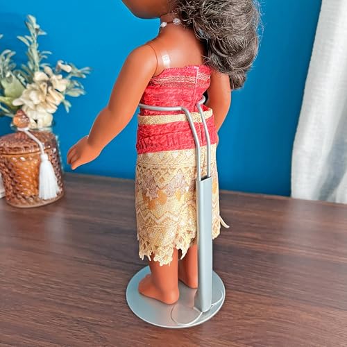 Plymor DSP-60S Silver Adjustable Doll Stand, Pack of 6 - color: Silver