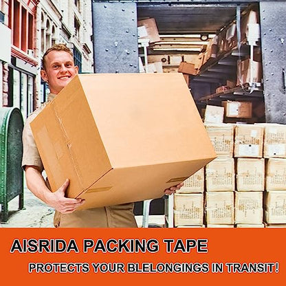 Packing Tape (36 Rolls),2.7mil,Packaging Tape Heavy Duty for Shipping Moving Sealing,1.88 Inch x 60 yd Per Roll,Total 2160 Yards - size: 36 rolls,2.7 mil