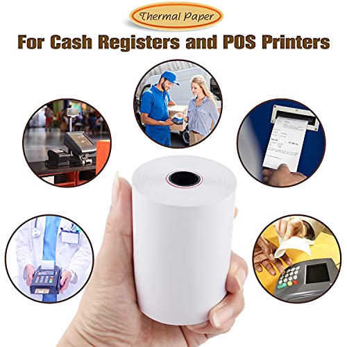 3 1/8" x 119' Credit Card Thermal Receipt Paper 10 Rolls - size: 3-1/8" x 119', style: 10 Rolls