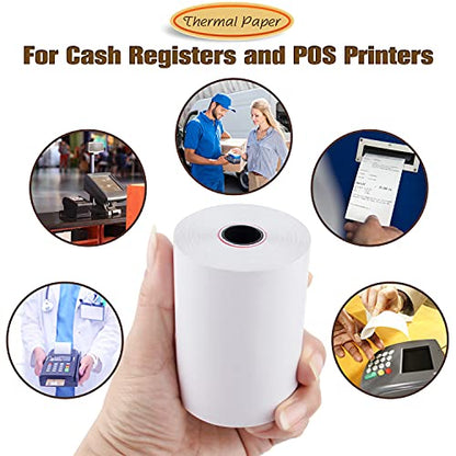 3 1/8" x 119' Credit Card Thermal Receipt Paper 50 Rolls - size: 3-1/8" x 119', style: 50 Rolls