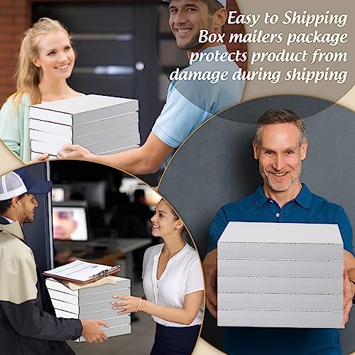 Fuutreo 100 Pack 7 Inch Vinyl Record Mailers, 45 RPM Easy Fold Cardboard