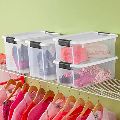 Sterilite Ultra Latch Box with Lids for Home and Office, 30 Quart, 24-Pack - size: 30 Quart, style: 24-Pack