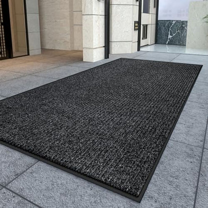 Kuyal Front Door Mat, 3'x10' Indoor Outdoor Entrance Mat - size: 36" x 120"