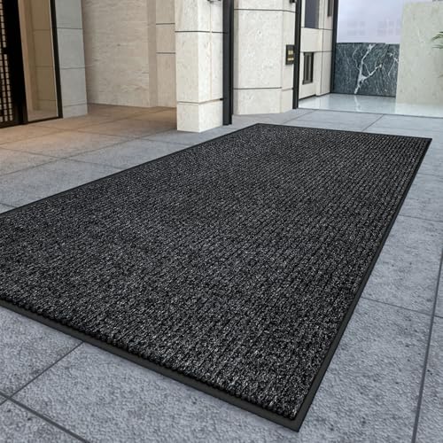 Kuyal Front Door Mat, 4'x8' Indoor Outdoor Entrance Mat - size: 48" x 96"