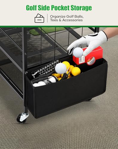 FHXZH Golf Bags Storage Garage Organizer - Golf Bag Stand for 2 Bag