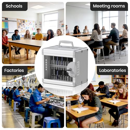 Glosen 24 Slots Cell Phone Locker with Key for Classroom, Phone Storage Box - size: 24slots