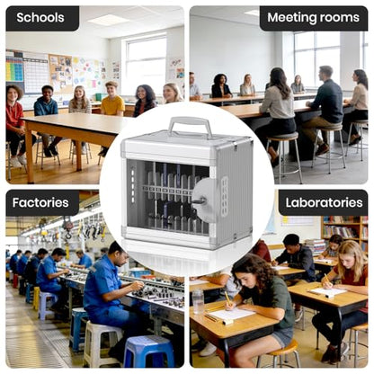 Glosen 24 Slots Cell Phone Locker with Key for Classroom, Phone Storage Box - size: 24slots