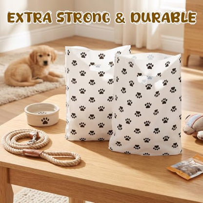 FunooFuno 200 Pcs Dog Paw Gift Bags Bulk, Solid - style: Solid