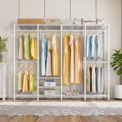 VIPEK V40 Heavy Duty Clothes Rack, Modular Closet System Clothing Rack - color: White, size: V40 Regular