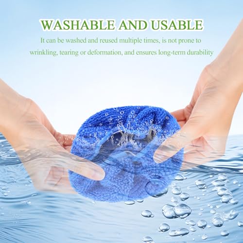 wuyaoyao 20PCS Car Windshield Cleaning Tool Bonnets, Microfiber Cleaning Cloth for Windshield Cleaning Tool, Replaced Car Care Microfiber Windshield Cleaner Cloths Pad, Fits 3" Plate (20PCS) - color: 20pcs