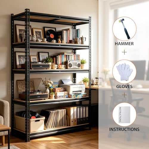 72" H Heavy-Duty Garage Shelving | Metal Garage Storage Racks, 3,500-pound Capacity; Adjustable Shelving for Garage Storage, Multi-Purpose Shelving Unit,72H*36.04W*16D - size: 72H*36.04W*16D