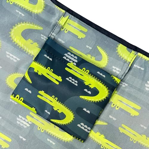 allydrew Medium Foldable Tote Nylon Reusable Grocery Bag (Set of 2) - color: Gators