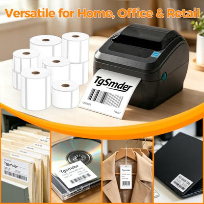 3-Proof 4" x 6" Fanfold Thermal Shipping Label, 4-Stack 2000 Labels - size: 4" x 6" - 4 Stacks ( 2000 labels ）