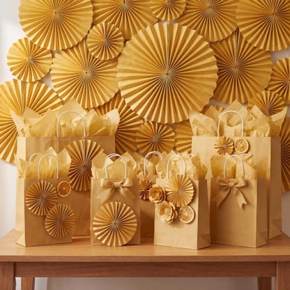 woric 160 Sheets Gold Tissue Paper for Gift Bags 14 X 20 Inches - color: Gold