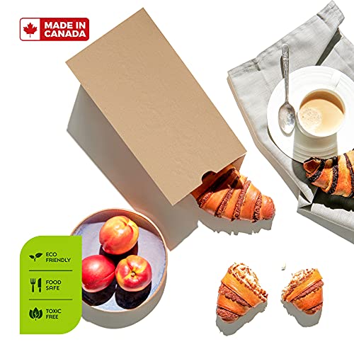 Paper Lunch Bags, Paper Grocery Bags, Durable Kraft Paper Bags, 4 Lb Capacity, Brown Pack of 500 Bags - color: Brown, size: 4 lb
