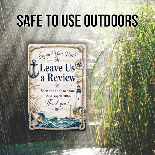 Leave Us a Review Coastal Business Sign - style: Leave Us a Review