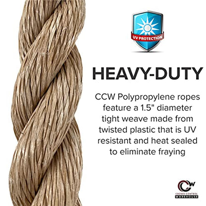 Montour Line Black Heavy-Duty Twisted Polypropylene Rope 6 Feet with Satin Stainless Steel Snaps, Post Queue Line Barrier for Movie Theaters, Grand Openings, Hotels - color: Black