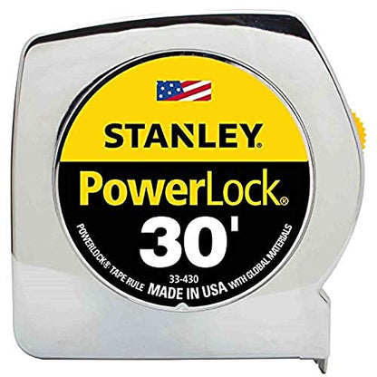 Stanley PowerLock Tape Measure (Carton of 4, 30-Foot) - size: 9.14 m