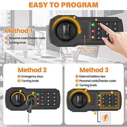 144 Keys Anti-Theft Fireproof Key Cabinet Wall Mount with Combination Lock