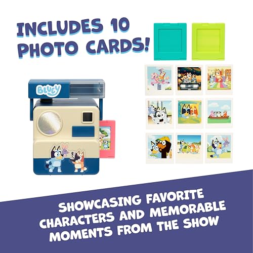 Bluey Chikit Chikit Pretend Camera, 10 Photo Cards, Role Play - style: Chikit Chikit Pretend Camera