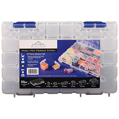 DotBox Medium Set - 53 pcs - 52 Storage Boxes in a Carrying Case - size: Medium Set
