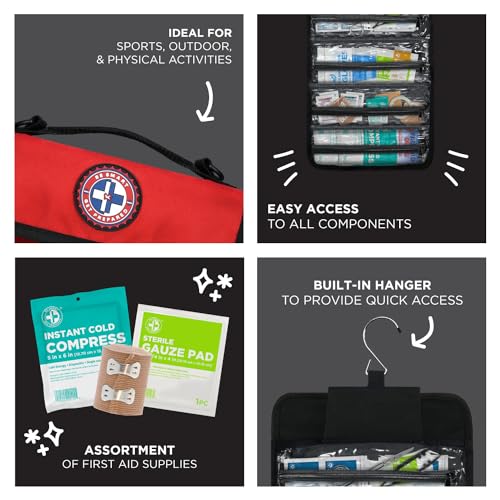 Be Smart Get Prepared Coach’s First Aid 73 Pc Rollup Bag Sports Outdoor FSA